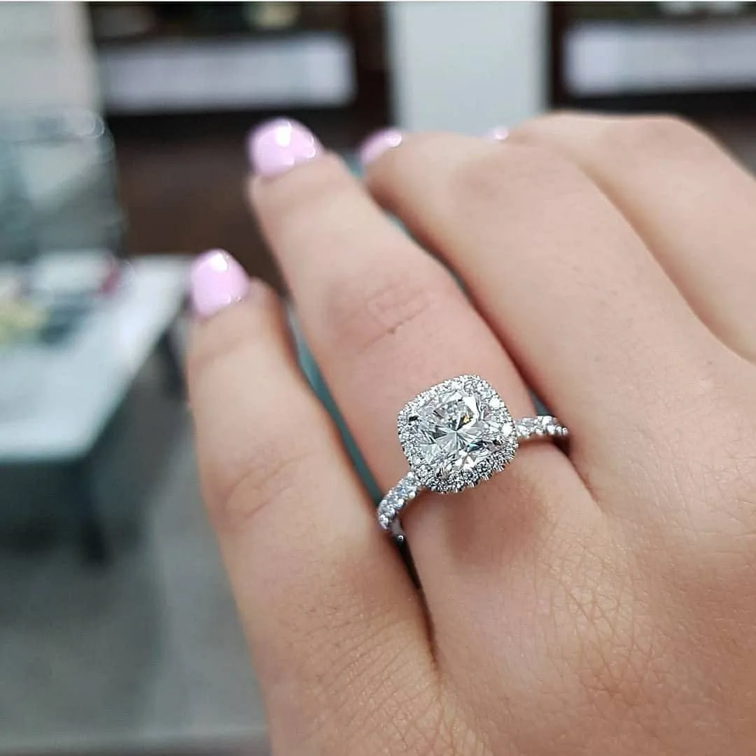 Кольцо женское из серебра 925 пробы розовый синий цвет|promise ring|designer ringring design |