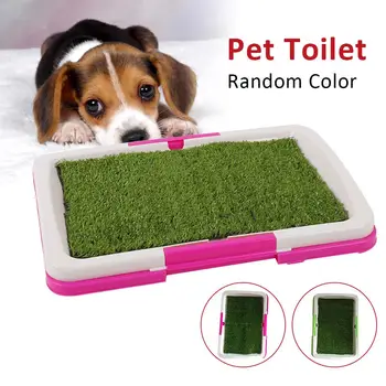 

Pet Cat and Dog Universal Plastic Simulated Lawn Easy To Clean Health Grass Mat Trainer Tray Toilet Potty Indoor Puppy Urinary