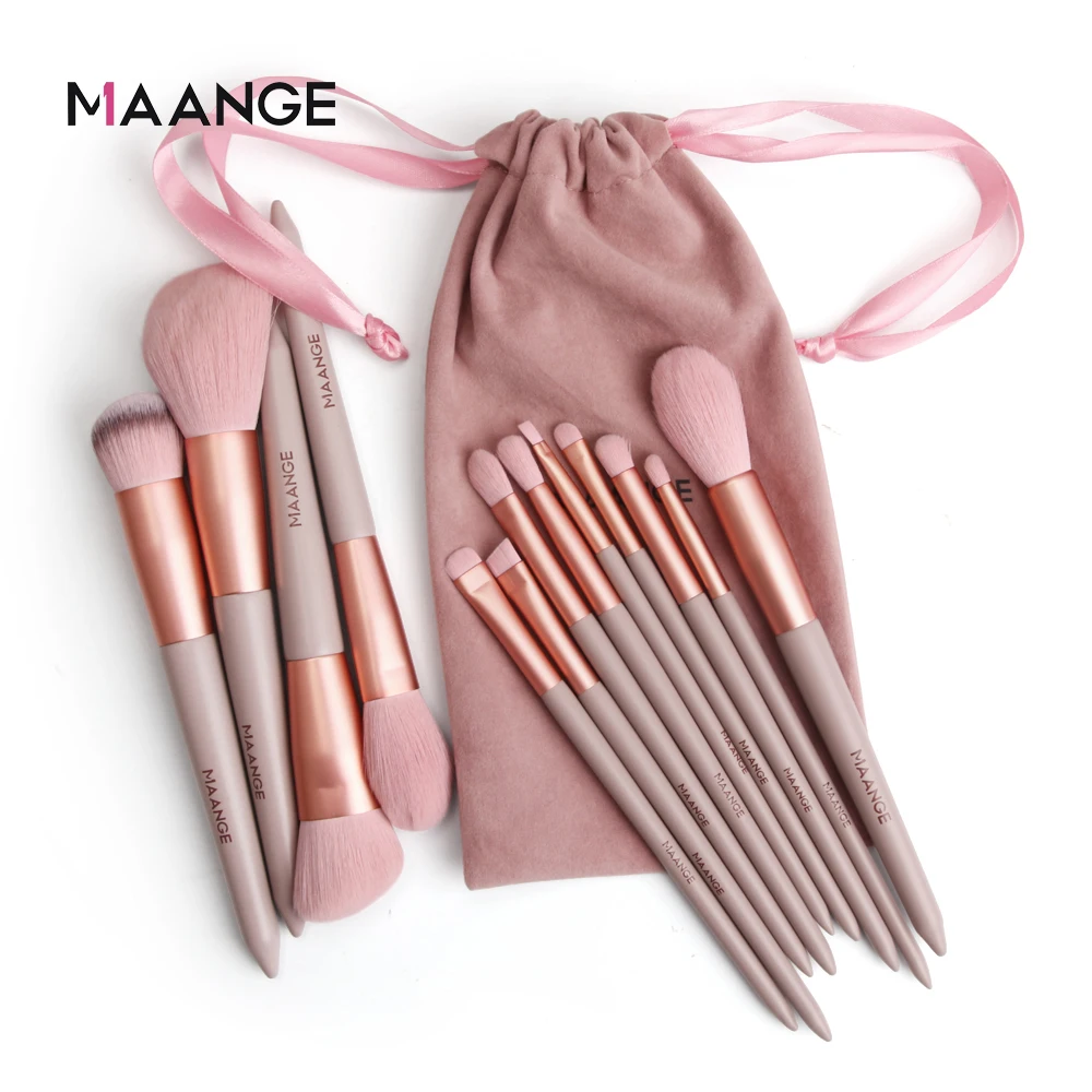 MAANGE Pro 4/13 шт. набор кистей для макияжа лица Тени век основа Косметическая пудра