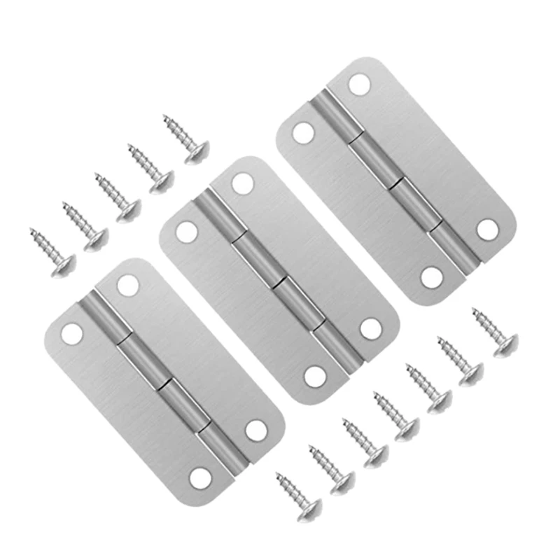 

3Pack Cooler Stainless Steel Hinges for Ice Chests, Cooler Stainless Steel Hinges Replacement Set with Screws