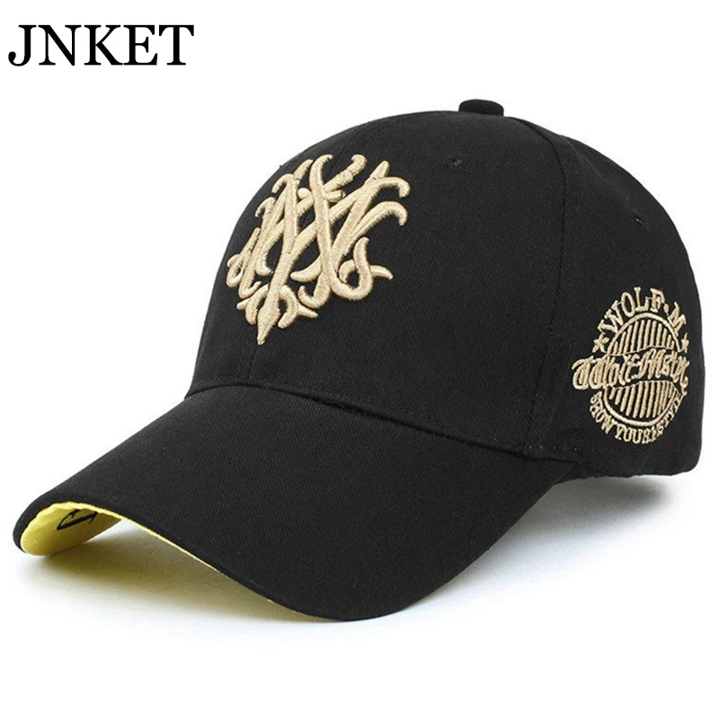 JNKET Новая повседневная бейсбольная кепка с вышитыми буквами бейсболка волком