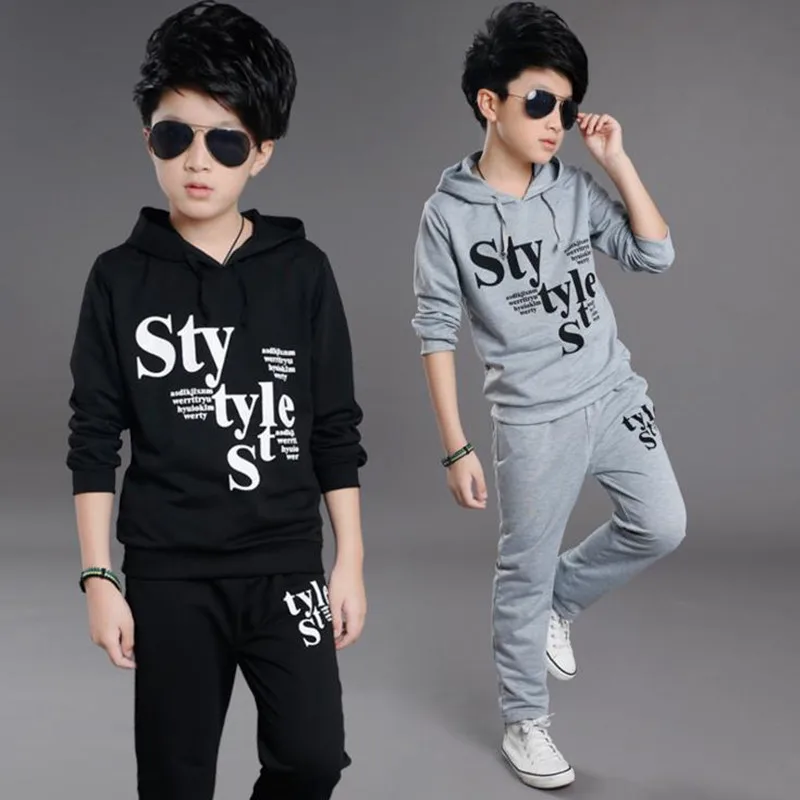 1KID CHILDREN BOY Suit for children during the spring and autumn of 2018 new boys scout Hoodie two piece youth casual sportswear | Детская