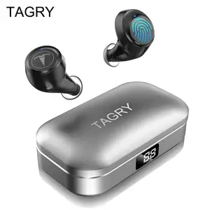 Image 1 - TAGRY Bluetooth écouteur TWS écouteurs Led affichage 30H Playtime Binaural appel vrai sans fil casque métal Charing Case avec micro 