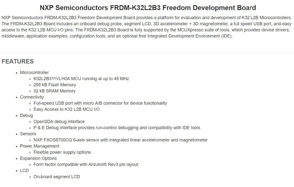 FRDM-K32L2B3 INFO