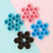Christmas Snowflake Ice Cube Chocolate Silicone Mould 12 Geometry 6 Different Style Snowflake Mould