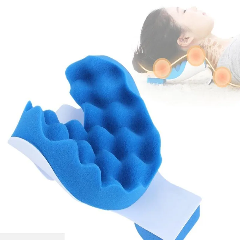 

Neck Support Tension Reliever Neck Shoulder Relaxer Blue Sponge Releases Muscle Tension Relieves Tightness Soreness Theraputic