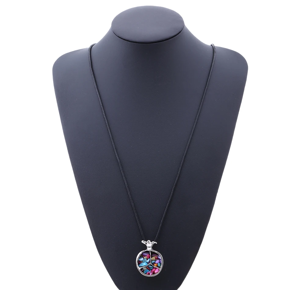 Женское винтажное длинное ожерелье s$ кулоны для женщин ожерелье для свитера кожаный веревочный браслет с подвеской цепочка ожерелье ювелирные изделия для женщин LY001