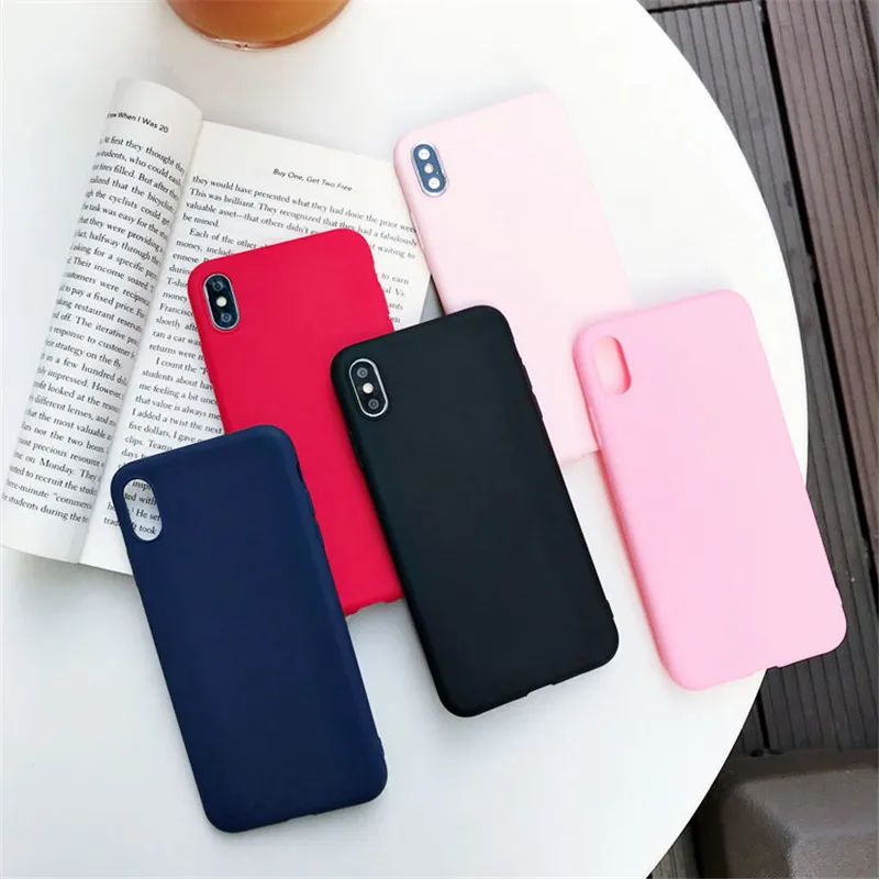 For Xiaomi Mi A2 Lite Matte Candy Cover Silicone TPU Soft Cases Redmi Note 4X 4A 5 5X 5A 6 6X 6A Pro Plus A1 F1 |