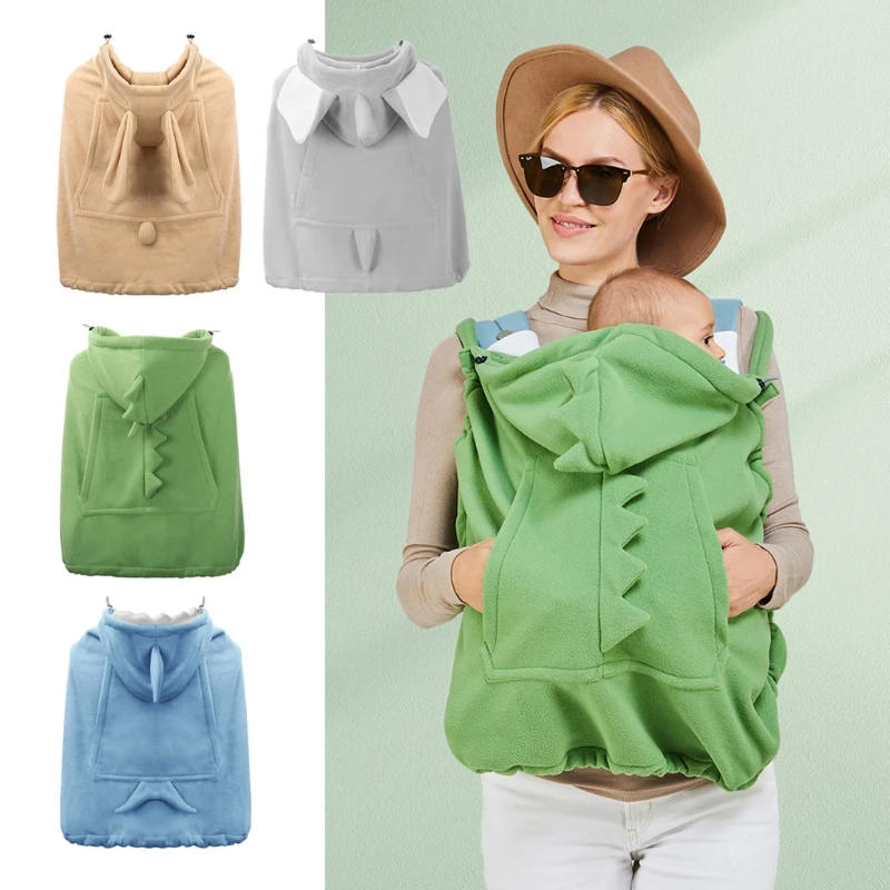 used baby strollers near me Baby Carrier Cover Hooded Stretchy Cloak Multifunctional Baby Cartoon Cloak Windproof Newborn Thicken Warm Stroller Cover baby stroller accessories girly