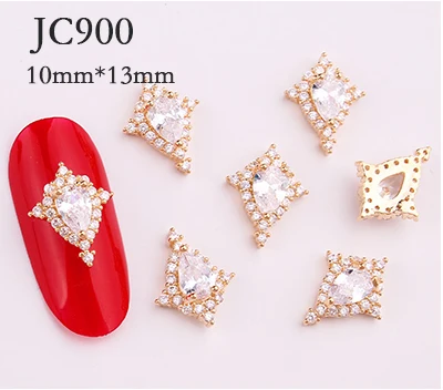 JC900(2pcs) 2 шт./упак. 3D нейл-арта украшения Цепочка из циркона тассель цепь, бант, Unicorn лак для ногтей из сплава циркония, с украшением в виде кристаллов Стразы жемчужные браслеты с подвесками, JC888-907 - Color: JC900(2pcs)