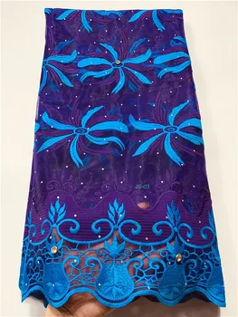 

African Lace Fabric High Quality French Tulle Lace Fabric 2020 Nigerian Laces Guipure Embroidery Fabric For Wedding 02