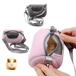 1PC Pet Cage Cylinder Soft Hamster Travel Nest Practical House Visible Mesh Hamster Carrier Bag Portable Cross Body Accessories