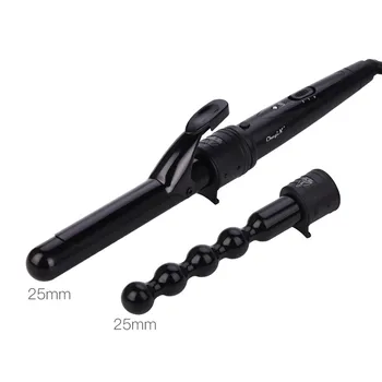 

25mm Curling Iron Wand for Corrugation with 25mm Hair Waver Roller for Easy Hair Styling Dual Voltage Both Wet and Dry Use 30