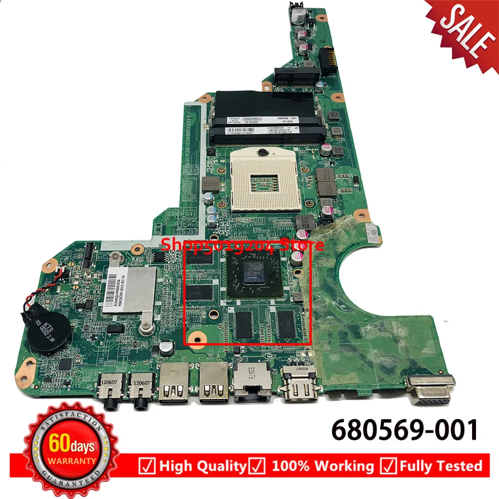 Материнская плата для ноутбука Hp pavilion материнская R33 680569 001 501 g4 g6 2000 g7 DA0R33MB6F1