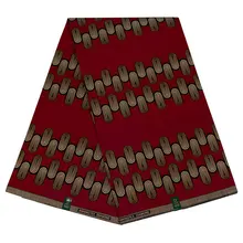 Pagnes Высокое качество Африканский настоящий голландский воск хлопок алый Африканский модный принт ткань