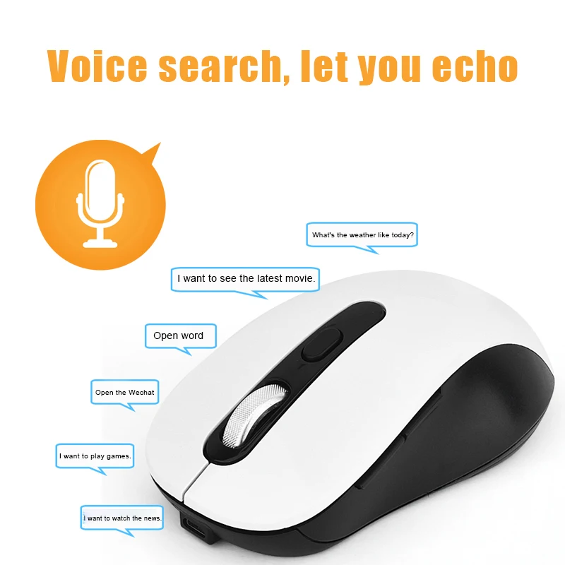 

AI Voice control Mouse Wireless Rechargeable Novelty Input Search Translation JLRL88