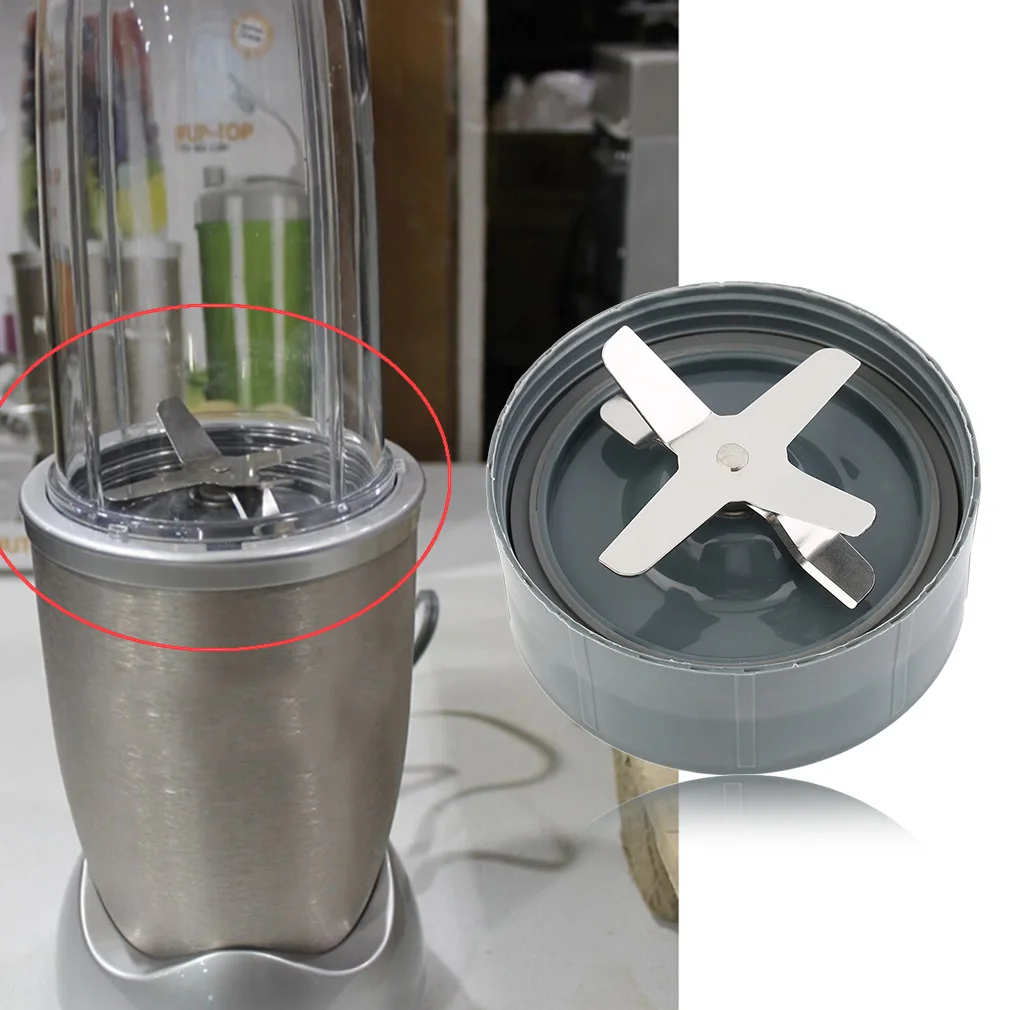 1Pc Stainless Steel Juicer Accessories Cross Knife Blade Blender Juice Soybean Machine Cutter Head Replacement Part 600W/900W