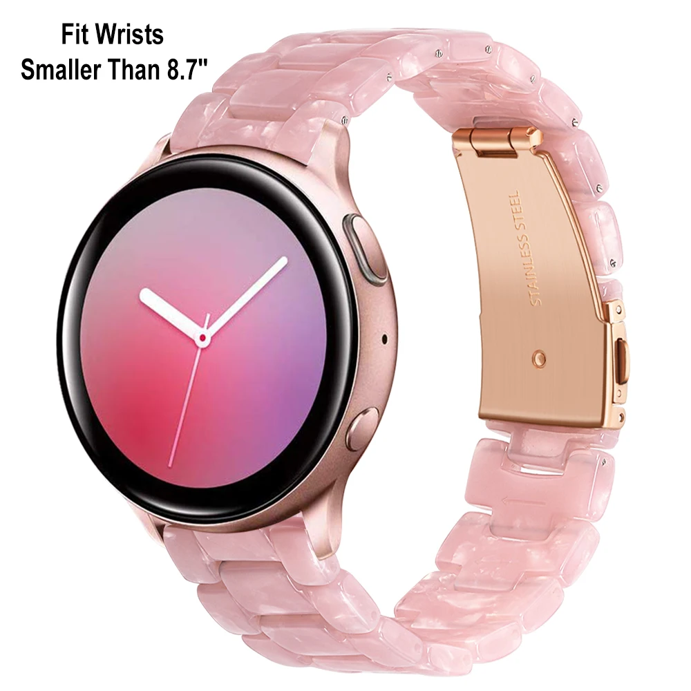 Stolthed Sammenligne mølle Women Resin Watchband 20mm For Samsung Gear S2 Classic / Galaxy Watch 42mm  /active / Active 2 40mm 44mm Quick Release Band Strap - Watchbands -  AliExpress