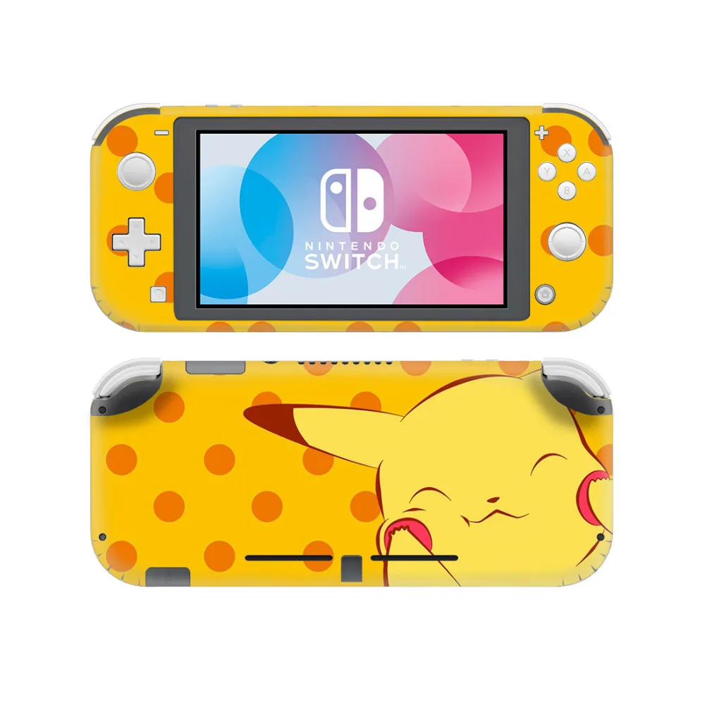 Pokemons Pikachus игровая наклейка для nintendo Switch Lite консоль и контроллер протектор Наклейка выключатель Lite виниловая наклейка s