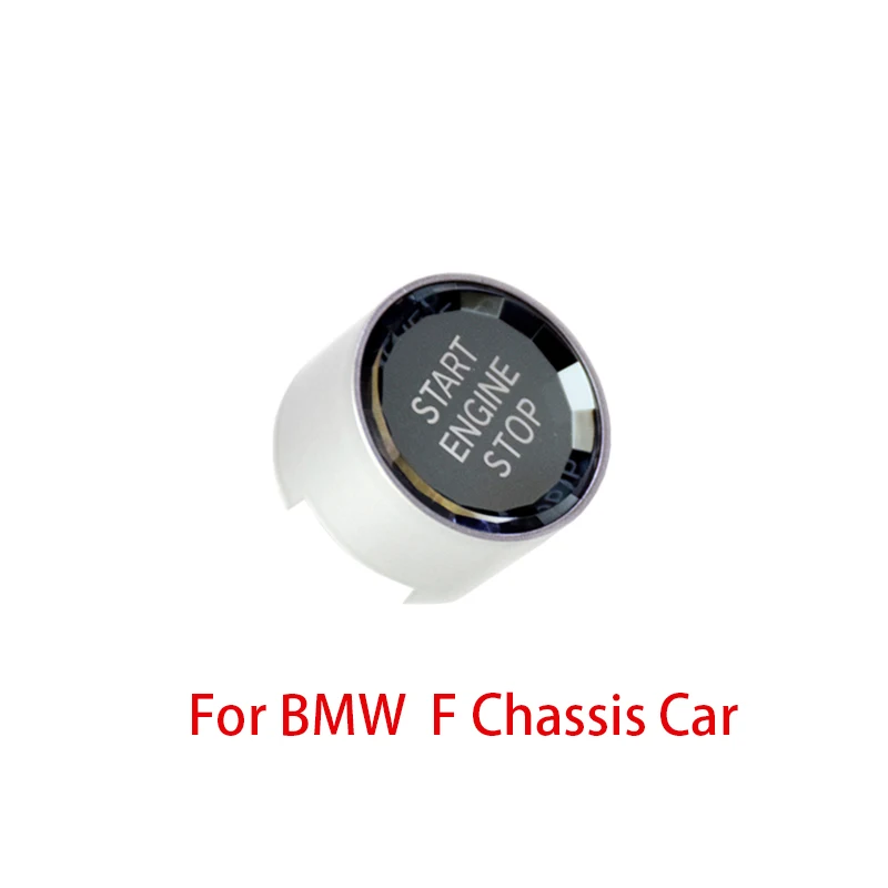 Замена с украшением в виде кристаллов автомобильный двигатель старт/стоп переключатель Обложка для BMW F30 F10 F34 F15 F25 F48 X1 X3 X4 X5 X6 E60 E61 E90 E91 E84 - Название цвета: Черный