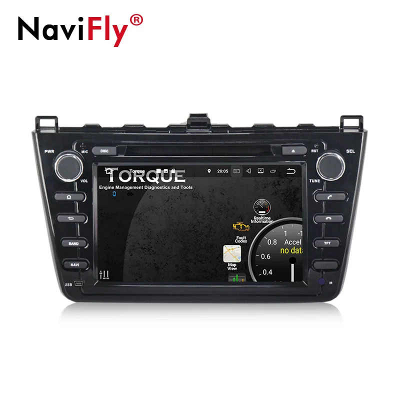 Discount NaviFly Android 9.0 Octa core 4G RAM 64G ROM Car Multimedia player car accessories for Mazda 6 Ruiyi Ultra 2008 2009 2010 2011 3