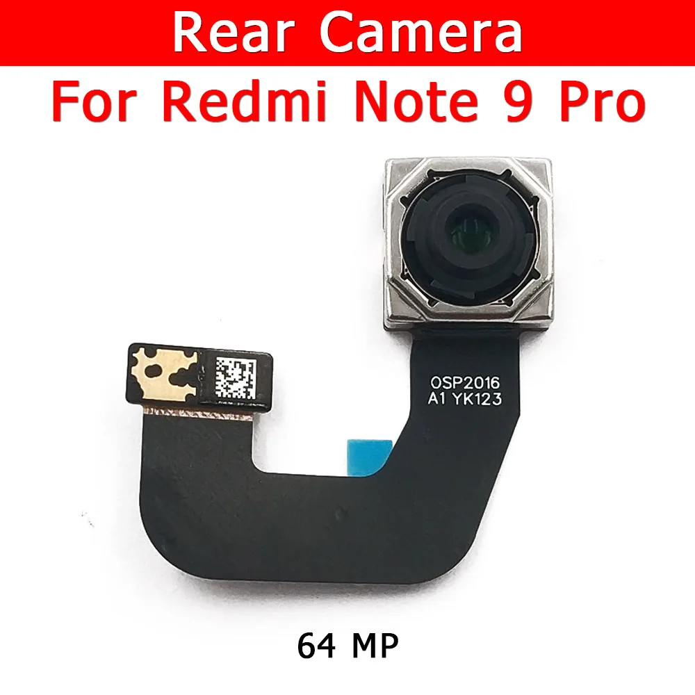 Original Rear Camera For Xiaomi Redmi Note 9 Pro Note9 9Pro Back Main Big Camera Module Flex Cable R