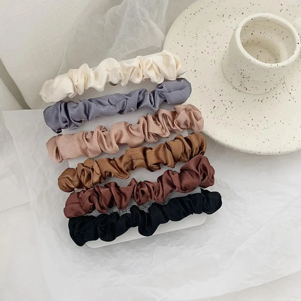 

1 Set Korean Girls Hair Tie Striped Scrunchies Ponytail Candy Pineapple Women Color Hair Rope New Hair Holder Accessories P J9O5