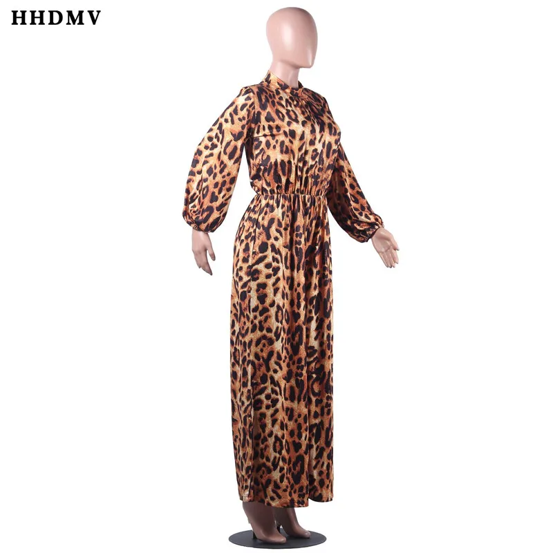 HHDMV FSL046 модные уличные коммутационные стильные комбинезоны с длинными рукавами и круглым вырезом на молнии леопардовые Свободные Комбинезоны длинные штаны