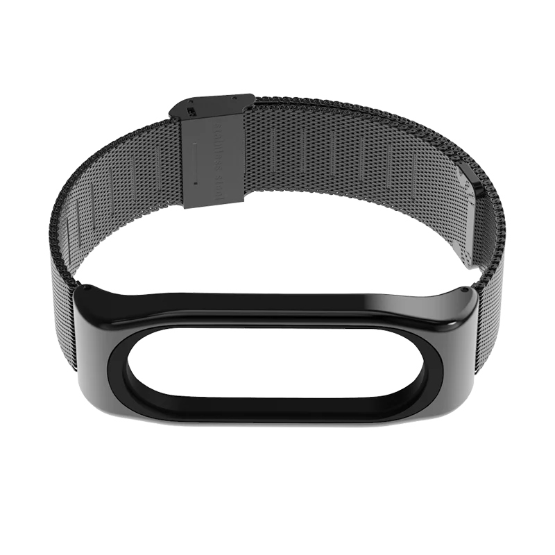 milanese black Браслет mi jobs для mi band 4, ремешок для Xiaomi mi Band 4, умный Браслет mi band 4 Correa Plus, металлический браслет из нержавеющей стали - Цвет: milanese black