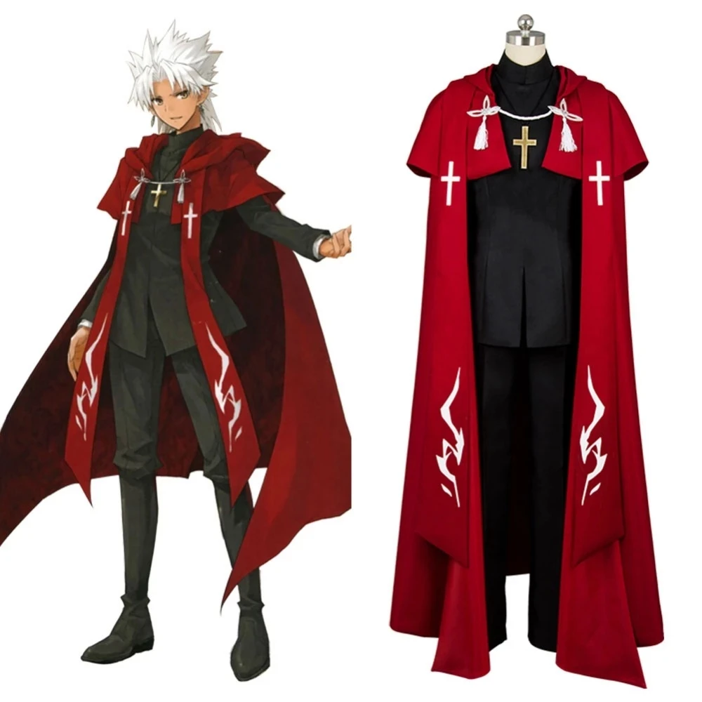 Костюм для косплея Fate Apocrypha, линейка FA, наряд Amakusa Shiro, полный комплект, косплей костюм для взрослых, на Хэллоуин, карнавал, на заказ