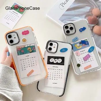 

GlamPhoneCase Card Calendar Phone Case For iPhone11Pro/Max X XS Max XR Soft Silicone Cover For iPhone11 7 8 6 6s Plus Case