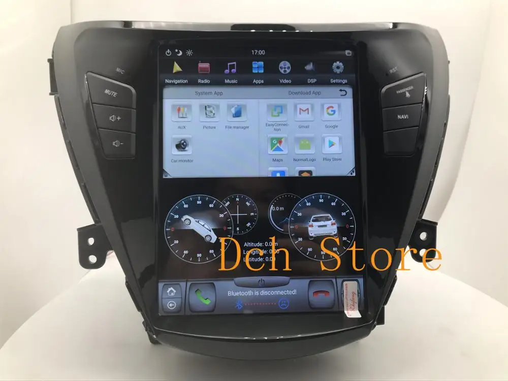 Автомобильный DVD плеер Tesla с GPS навигацией 10 4 дюйма Android 9 0 для hyundai elantra Avante 2011 2012 2013