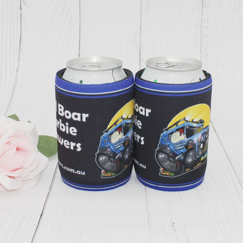 

200pcs/lot Sublimated Coolers Beer Sleeve Promotional Stubby Coolers Beer Cooler Neoprene Waterproof Cooler Bag Can Sleeve