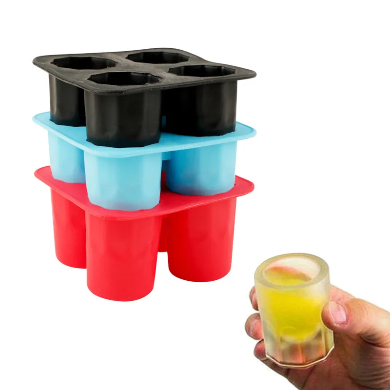 

Bar Party Drink Ice Tray Cool Shape Ice Cube Freeze Mold Ice Maker Mould You Can Eat A Cup 4-Cup Ice Mold Cup Kitchen Tools