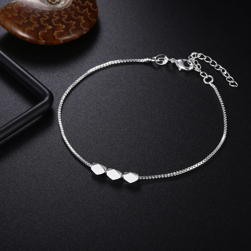 Crazy Feng, элегантный браслет-цепочка, бисер серебряного цвета, звезды, очаровательный браслет для женщин, змейка, звено, цепочка, браслет, ювелирное изделие, подарок - Окраска металла: SM2070-12
