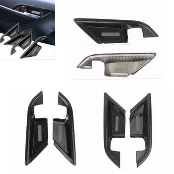 

4Pcs Car Interior Door Handle Cover Trim For Toyota Camry 2018 Carbon Fiber Style ABS Plastic