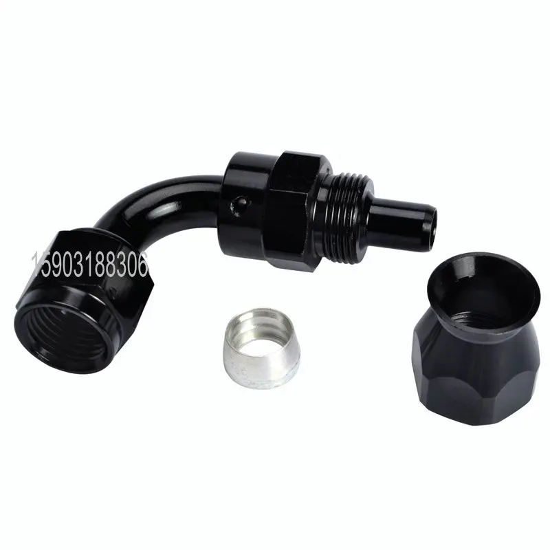 AN-4-AN4-Fittings-Adaptor-PTFE-Teflon-Swivel-Hose-End-90-degree-Fuel-Adapter