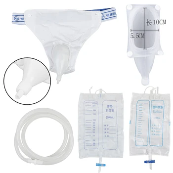 

Incontinence Urinal Pee Holder Bag Breathable Leakproof Urine Collector Bedridden Adult Toilet Catheter For Female/Male/Elderly
