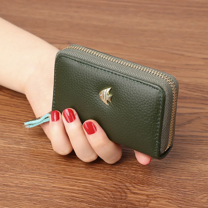 

Wallet 2019 New Style Wallet First Layer Cattlehide Card Bag WOMEN'S Purse Card Holder Earn Traffic