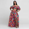 Kemi Crop Tops And Split Elegant Long t Skirts
