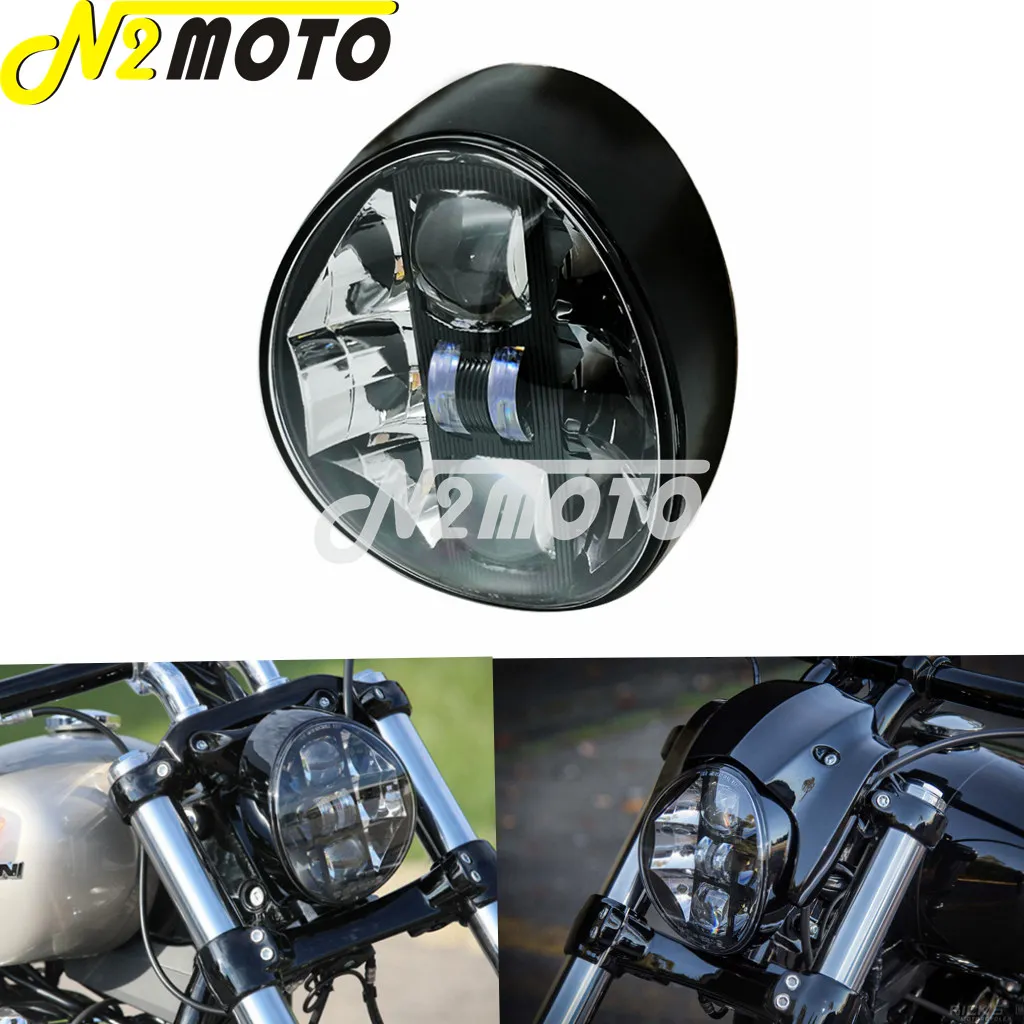 Motorcycle LED Front Daylight Headlight For Harley Softail Breakout 114 FXBR FXBRS Models 2018-2020 White Projector Headlamp