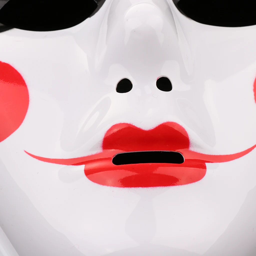 DIY Full Face Cosplay Mask White Plastic Painted Mask to Decorate, 7.9x7.1x3.9 inches