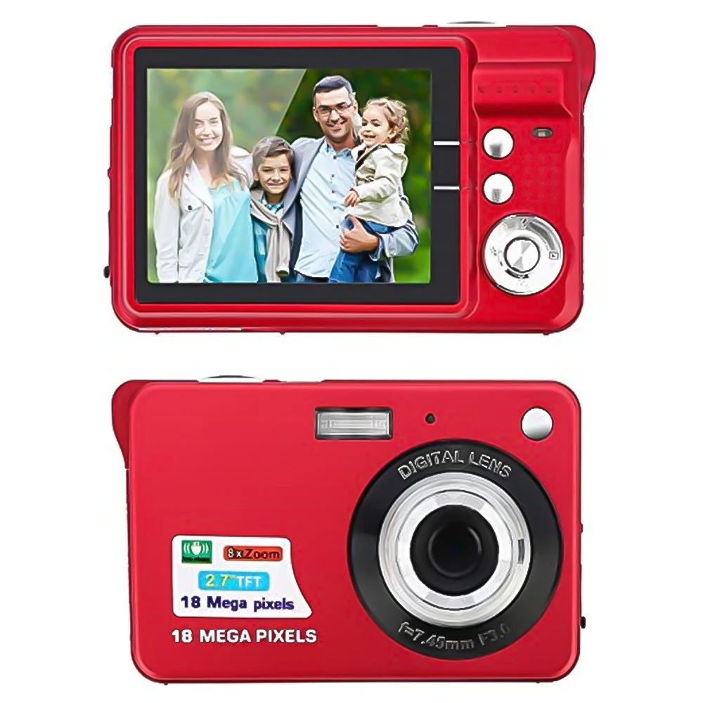 Kebidu 2,7 ''TFT lcd HD 720P 18MP цифровая видеокамера с 8-кратным цифровым зумом анти-встряхивание CMOS сенсор подарки для девочек и мальчиков