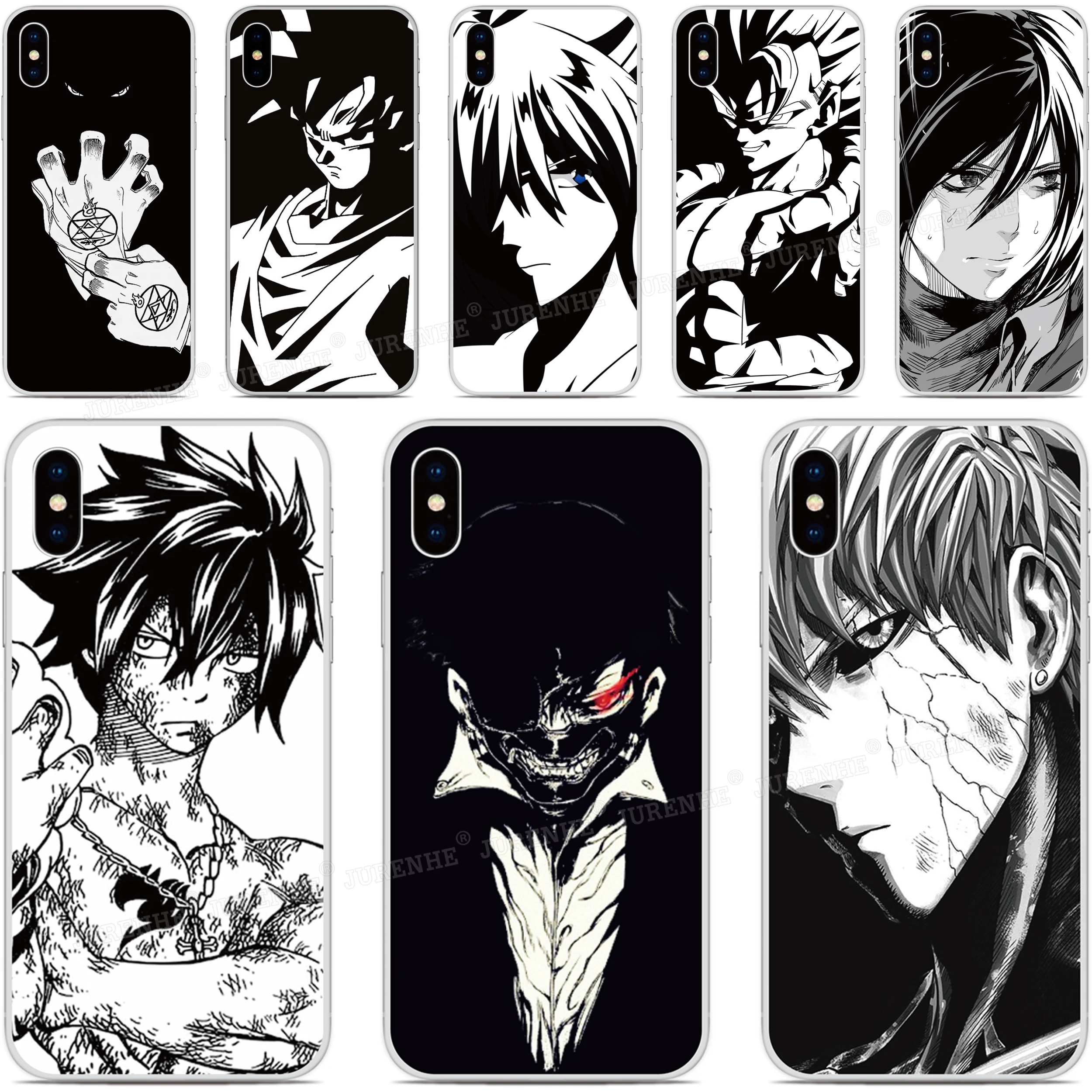 Diy Custom Photo Cover Black White Anime Cases For Asus-zenfone Max Pro