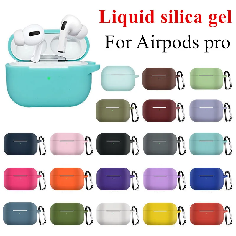 Liquid Silicone Cover Case for Apple Airpods Pro Sticker Airpod 3 Air Pods Earphone Accessories Skin | Электроника