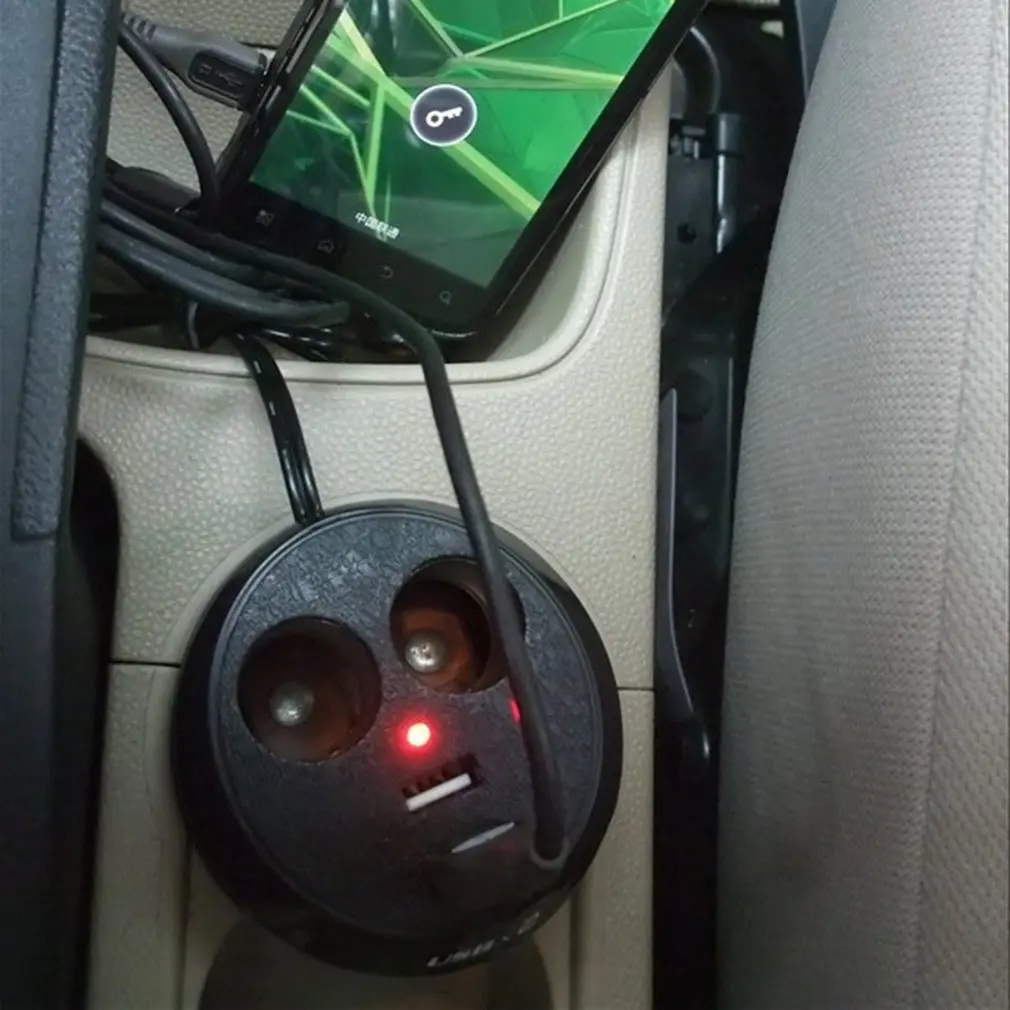 WF-186 автомобильного прикуривателя с 2 USB, которые можно использовать для Iphone