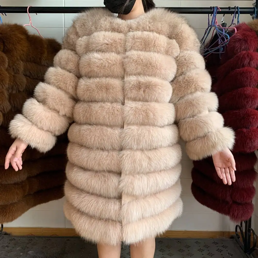 Натуральный Лисий мех пальто женский природный натуральный мех куртки жилет Зимняя верхняя одежда женская одежда