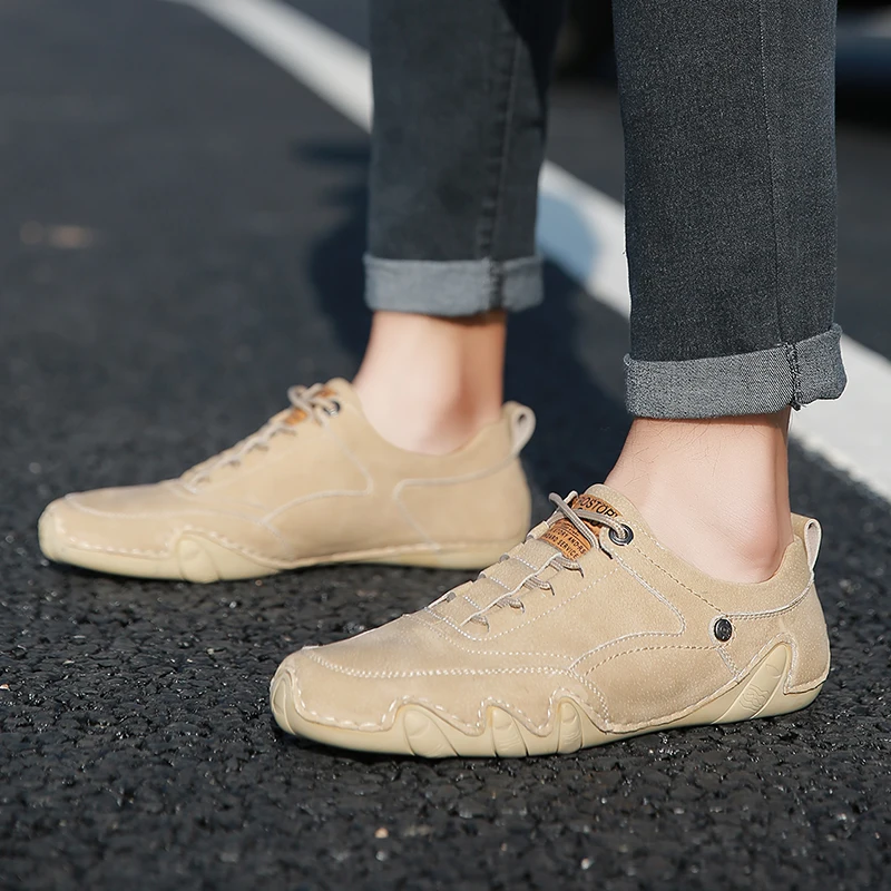 Туфли мужские из натуральной кожи на шнуровке Повседневные Классические удобные