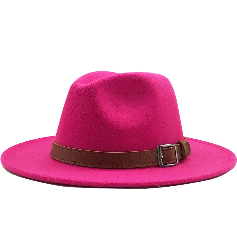 Новая шерстяная шляпа Fedora Hawkins фетровая шляпка с широкими полями женская Трилби Chapeu Feminino шляпа для женщин и мужчин Джаз церковь Крестный отец шляпы сомбреро