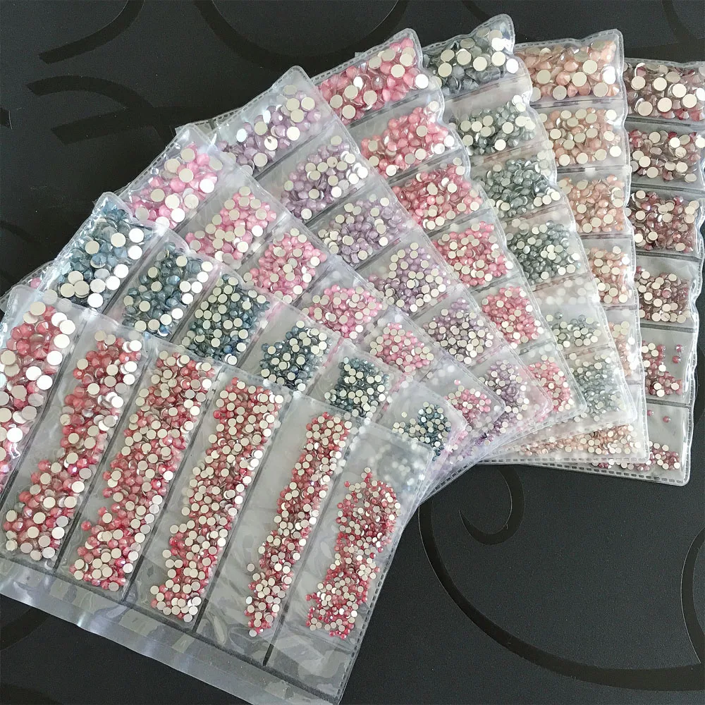 

1440pcs Mocha Color Glass Rhinestones for Nail SS6-20 Strass Nail Art Decorations Rhinestones Nail Stones For Nails Accessories